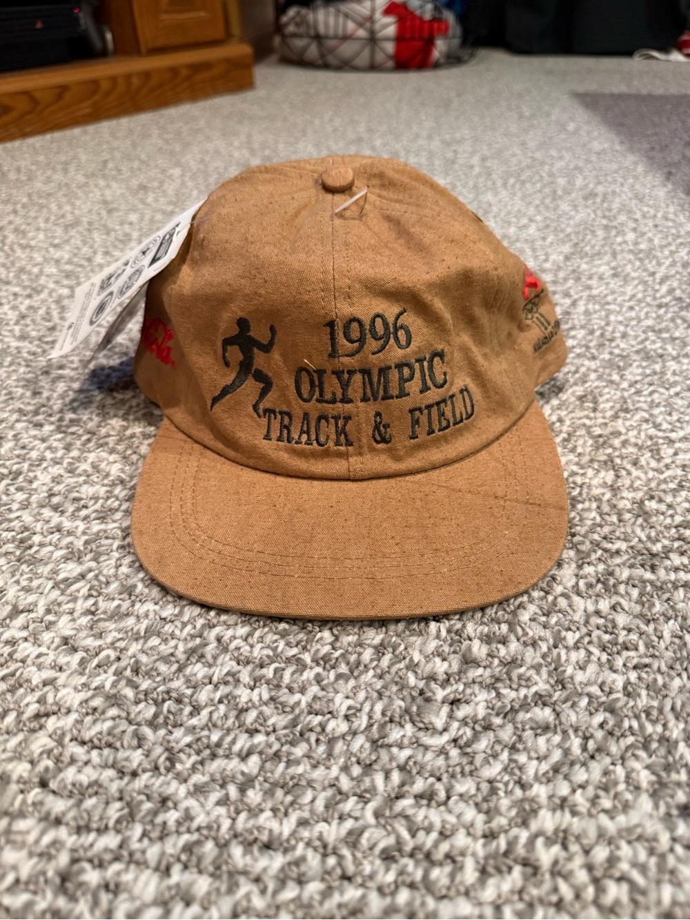 Vintage 1996 Atlanta Olympics Track and Field Coca Cola Hat NEW